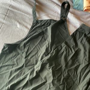 Black, wide leg, overalls